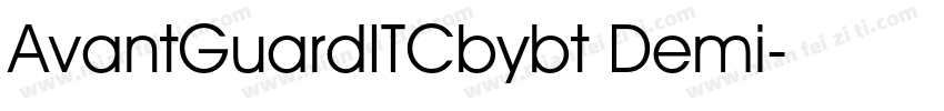 AvantGuardITCbybt Demi字体转换